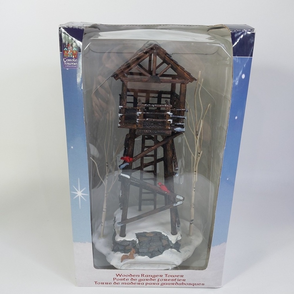 2002‎ Lemax Carole Towne Wooden Ranger Tower